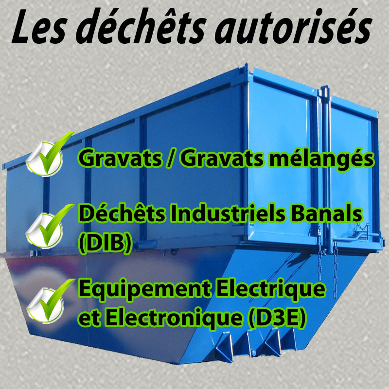 Déchets autorisés
